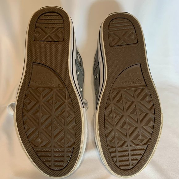 Boys Sz 1 Chuck Taylor Converse All Star Axel Street Urchin Canvas Mid Shoes New - Picture 14 of 15